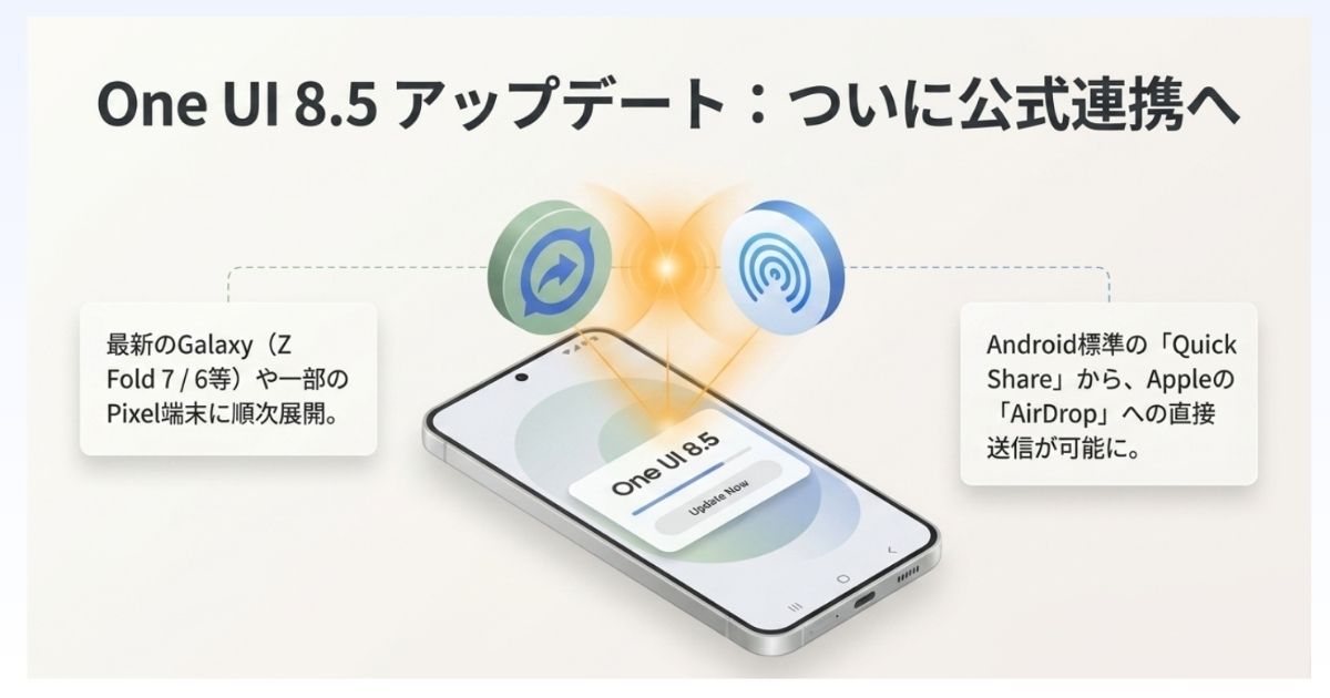 One UI 8.5 アップデート：ついに公式連携へ
